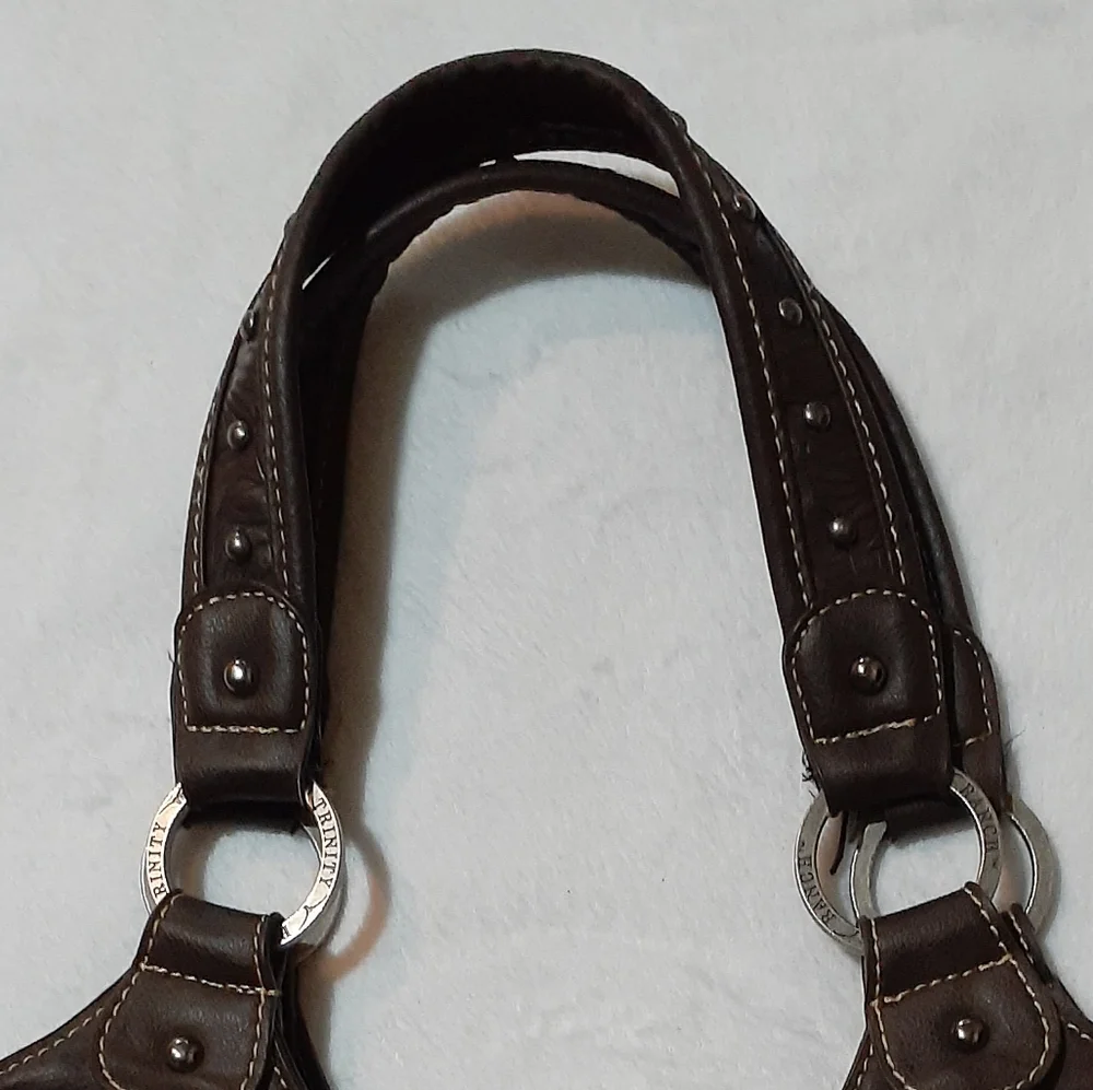 Trinity Ranch Embellished Hair on Hide Shoulder Bag - Picture 3 of 9